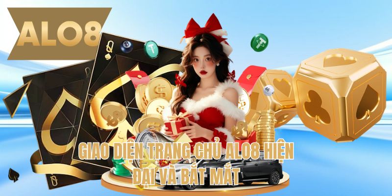Giao diện trang chủ ALO8 hiện đại và bắt mắt